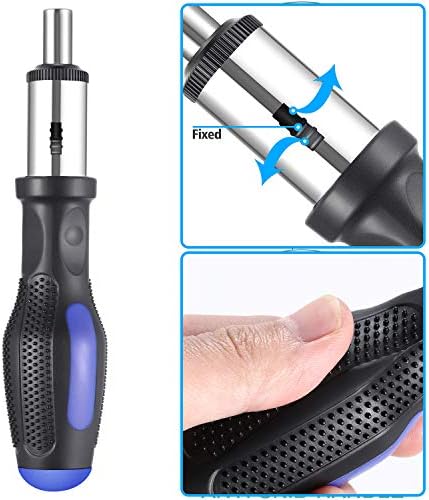 112 Piece Power Tool Combo Kits with 21V Cordless Drill, Professional Household Home Tool Kit Set with DIY Hand Tool Kits for Garden Office House Repair Maintain-Blue - Image 5