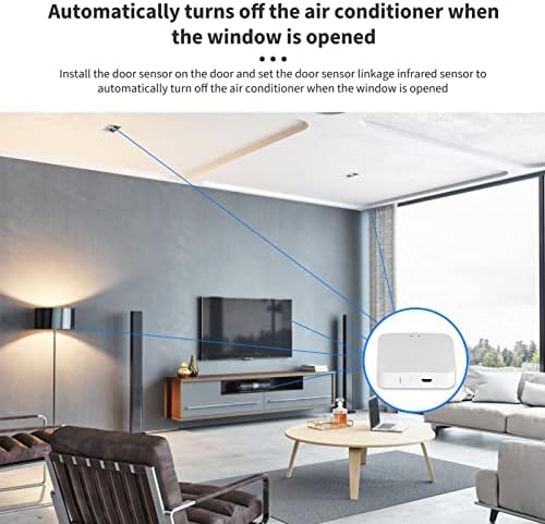 Jopwkuin Gateway Hub, Wireless Anti Fade Smart Gateway Remote Control Resistant for ZigBee with 2 LED Indicator for TUYA for Home Appliances - Image 3