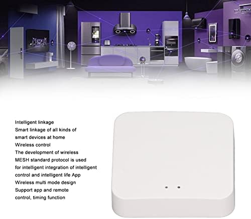 Smart Wireless Gateway, APP Remote Control Intelligent Linkage Smart Gateway 2 LEDs Timing for Tuya for Home - Image 2