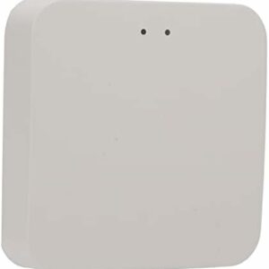 DAUERHAFT Home Bridge, Remote Control Wireless White Smart Gateway for ZigBee with 2 LED Indicator for TUYA for Home Appliances