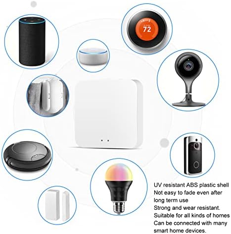 DAUERHAFT Home Bridge, Remote Control Wireless White Smart Gateway for ZigBee with 2 LED Indicator for TUYA for Home Appliances - Image 5
