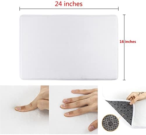 Summer Red Bus Surfboard and Coconut Tree on Wood Bath Mats Non-Slip Absorbent Soft Plush Doormat Decor Bathroom Rugs for Kitchen Bedroom Floor Mat 24" X 16" - Image 2