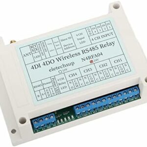 Pwshymi Wireless Relay Module, Multifunctional 5 Parameters Setting 4 Channel Wireless Relay User Friendly High Sensitivity for Home Automation(#2)