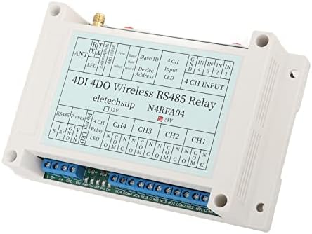 Jeanoko Wireless Relay Module, 5 Parameters Setting Less Interference Multifunctional 4 Channel Wireless Relay High Sensitivity for Home Automation(#2) - Image 5