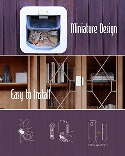 VOCOlinc Door Window Alarm Magnetic Contact Sensor Wireless Smart No Hub Required ONLY Works with Apple HomeKit Home Security Bluetooth Low Energy Remote Access VS1 (2Pack-VS1) - Image 4