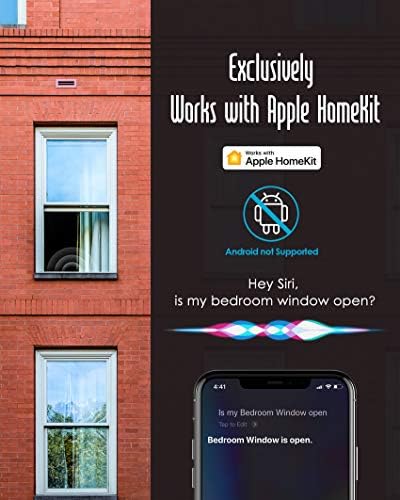 VOCOlinc Door Window Alarm Magnetic Contact Sensor Wireless Smart No Hub Required ONLY Works with Apple HomeKit Home Security Bluetooth Low Energy Remote Access VS1 (2Pack-VS1) - Image 5