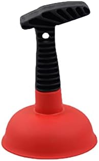 Cuzlarmul Sink Plunger, Easy to use Mini Plunger with Short Handle, Powerful Small Plunger Unclogging Tool for Kitchen Sink, Shower, Bathroom Drains, Bathtub, RV, Toilet and Bath, Red