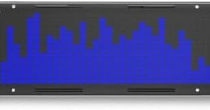 Aoyygg DIY Led Music Spectrum Clock Kit,Led Music Spectrum Display DIY Kit 16x32 Rhythm Light Clock 8 Kinds Spectrum Mode SMD Soldering Project Level Display Light (Blue)