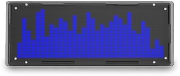 Aoyygg DIY Led Music Spectrum Clock Kit,Led Music Spectrum Display DIY Kit 16x32 Rhythm Light Clock 8 Kinds Spectrum Mode SMD Soldering Project Level Display Light (Blue)