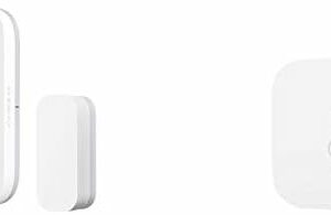 Aqara Door and Window Sensor plus Temperature and Humidity Sensor, REQUIRES AQARA HUB, Zigbee Connection, for Remote Monitoring and Smart Home Automation, Compatible with Apple HomeKit, Alexa