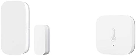 Aqara Door and Window Sensor plus Temperature and Humidity Sensor, REQUIRES AQARA HUB, Zigbee Connection, for Remote Monitoring and Smart Home Automation, Compatible with Apple HomeKit, Alexa