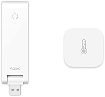 Aqara Smart Hub E1 Plus Aqara Temperature and Humidity Sensor, Zigbee, for Remote Monitoring and Home Automation, Compatible with Apple HomeKit, Alexa, Works with IFTTT
