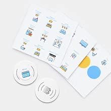 BroadLink NFC Tags, NXP NTAG215 Waterproof NFC Tag Sticker, Trigger Home Automation Devices and Scenes, Compatible with All NFC-Enabled Smart Phones, 5-Pack - Image 2