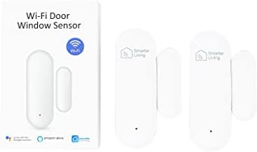 Smarter Living – Smart Wifi Door and Window Sensor (2 Pack), Home Security, Home Automation, Notifications to Phone via Smart Life and Tuya app, Compatible with Alexa, Google Assistant, IFTTT