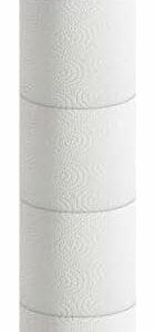 NearMoon Bath Toilet Paper Holder Stand, Free Standing Tissue Paper Storage with Reserve, Space Toilet 4 Rolls Holder for Bathroom/Kitchen Countertop-All Metal, Chrome Finish