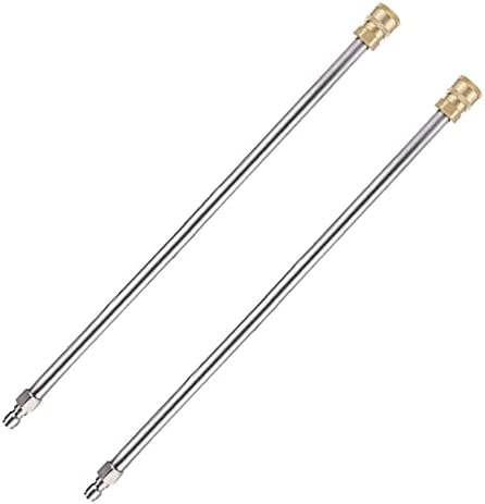 RIDGE WASHER Pressure Washer Extension Wand, 17 Inch Stainless Steel 1/4 Inch Quick Connect Power Washer Lance, 2 Pack