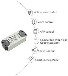WiFi Switch, eMylo Smart WiFi Relay Switch Wireless Light Remote Control Module for Smart Home Automation Compatible with Alexa Google Assistant - Image 6