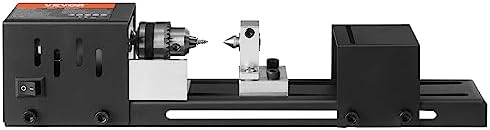 VEVOR Mini Lathe Machine, 2.76 in x 6.3 in, 24VDC 96W Mini Wood Lathe Tools Milling Machine Accessories, 7 Speeds 4220/5300/5650/6350/6660/7050/8450 RPM, for DIY Woodworking Wood Drill Rotary Tool - Image 12