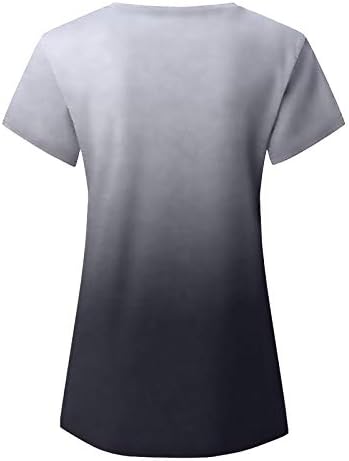 ZCVBOCZ Womens Summer Tops 2023 Casual Dressy Short Sleeve V Neck T Shirts Trendy Floral Graphic Tee Blouse Cute Workout Tops - Image 5