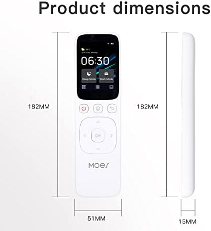 MOES WiFi Tuya Smart Central Control Panel Wireless Touch Screen Handheld IR Remote Controller for Home Appliance - Image 7
