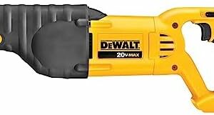 DEWALT 20V MAX Reciprocating Saw, 3,000 Strokes Per Minute, Variable Speed Trigger, Bare Tool Only (DCS380B), Black/Clear