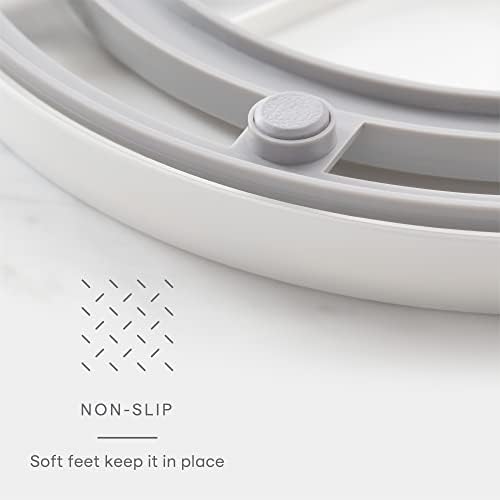 YouCopia Crazy Susan Lazy Susan Organizer, 3 BPA-Free Removable Clear Bins with Handles, Rotating Storage Turntable for Kitchen Cabinet, Pantry and Bathroom Organization - Image 3