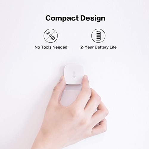 Aqara Door and Window Sensor plus Temperature and Humidity Sensor, REQUIRES AQARA HUB, Zigbee Connection, for Remote Monitoring and Smart Home Automation, Compatible with Apple HomeKit, Alexa - Image 5