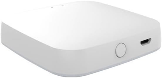 Tuya Zigbee Hub Gateway, intelligent home bridging wireless remote control, compatible with Alexa/Google Assistant. Suitable for all Tuya Zigbee intelligent products (2.4G WiFi), smart life app, white