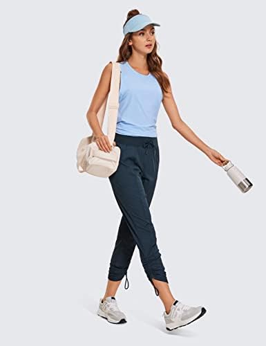 CRZ YOGA Womens Casual 7/8 Pants 25" - Lightweight Workout Outdoor Athletic Track Travel Lounge Joggers Pockets - Image 3