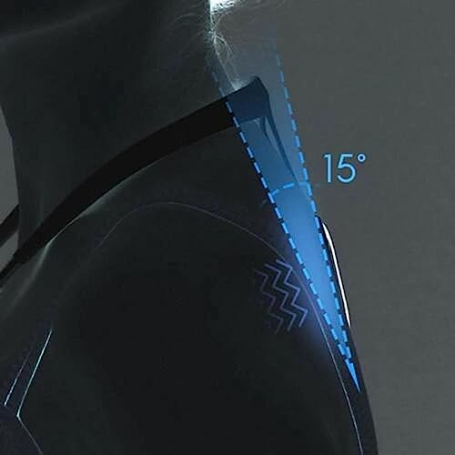 Smart Back Support, Smart Posture Reminder Corrector Device, Electronic Invisible Health Smart Back Support, Back Posture Monitoring Improving The Hunchback Posture Corrector Vibrating (Black) - Image 3