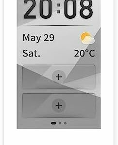 Tuya Smart Home Central Control Panel US 4 inches Wall Mount Multi-Functional Panel Built in Wireless Zigbee Hub Smart Life (White)