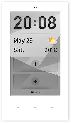 Tuya Smart Home Central Control Panel US 4 inches Wall Mount Multi-Functional Panel Built in Wireless Zigbee Hub Smart Life (White)