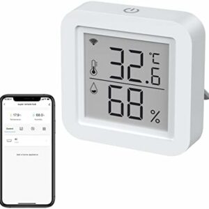 eMylo 3 In 1 Smart Home Assistant, WiFi IR Blaster&Thermometer Humidity Sensor, Smart Home Hub Compatible with Alexa, IR Remote Control Work with Tuya and Smart Life APP for DVD Air Conditioner STB