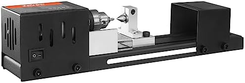 VEVOR Mini Lathe Machine, 2.76 in x 6.3 in, 24VDC 96W Mini Wood Lathe Tools Milling Machine Accessories, 7 Speeds 4220/5300/5650/6350/6660/7050/8450 RPM, for DIY Woodworking Wood Drill Rotary Tool - Image 11