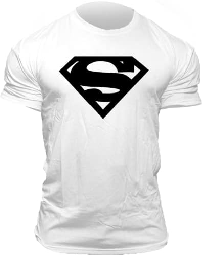 ATTRACT ROSE Super Hero T Shirt, Mens Workout T-Shirts Athletic Gym Tee Shirts for Men, Powerlifting Shirt - 95% Cotton