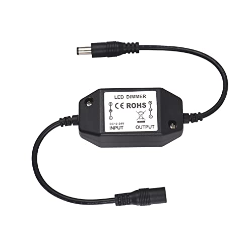 ZHPINGMX 2 Pack LED Strip Light Dimmer Switch, DC 12V-24V LED Brightness Adjustable Controller for Strip Lights,LED Rope Light 3528,5050,5630 - Image 4
