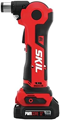 SKIL PWR CORE 12 Brushless 12V Auto Hammer Kit includes 2.0Ah Lithium Battery and PWR JUMP Charger - AH6552A-10, Red - Image 4