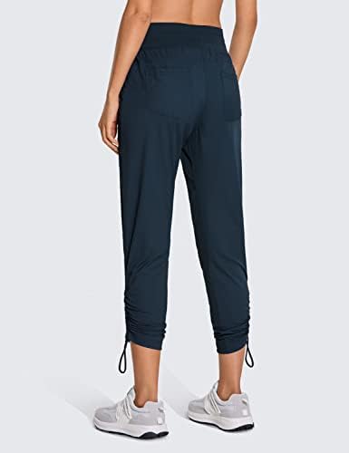 CRZ YOGA Womens Casual 7/8 Pants 25" - Lightweight Workout Outdoor Athletic Track Travel Lounge Joggers Pockets - Image 2