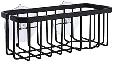 SunnyPoint NeverRust Deluxe Kitchen Sink Suction Holder for Sponges, Scrubbers, Soap, Kitchen, Bathroom, 304 Stainless Steel (Mat Black, 7.4 x 3.3 x 2.75 Inch)(Sponge & Brush NOT Included) - Image 3