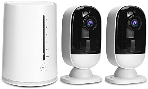 ARMIDO Outdoor Expandable Wireless Security Camera System 2PCS 3MP Wire Free Rechargeable Battery Powered Security Cameras 30ft Night Vision,PIR Motion Detection, 2-Way Audio (2-Cam Kit)