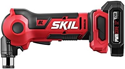 SKIL PWR CORE 12 Brushless 12V Auto Hammer Kit includes 2.0Ah Lithium Battery and PWR JUMP Charger - AH6552A-10, Red - Image 2