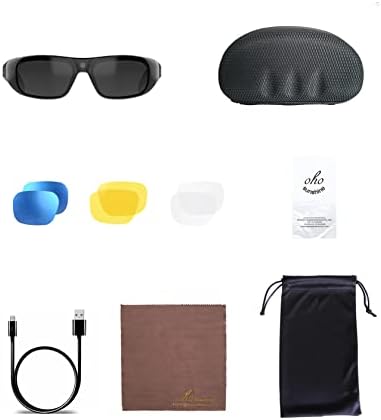 OhO 4K Pro Camera Glasses,24M Resolution H.265 Smart Glasses with Built-in 32GB Memory,UV400 Sunglasses for Outdoor Sport - Image 6