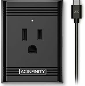 AC Infinity UIS Control Plug, Socket Adapter to Connect UIS Smart Controllers to Outlet Devices
