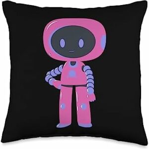 robot Automation Artificial intelligence Mechanica Robot Automation Artificial Intelligence Mechanical Throw Pillow, 16x16, Multicolor