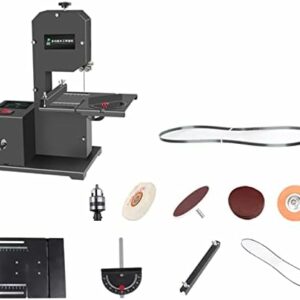 VISLONE Mini Multifunctional Band Saw Machine 1750RPM Benchtop Band Saw Table-Saw Electric Desktop Saws Small Household DIY Cutting Tool Woodworking Lathe Machine