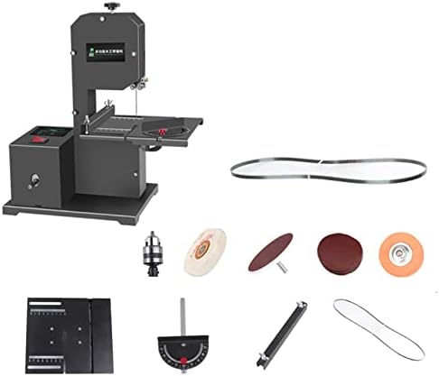VISLONE Mini Multifunctional Band Saw Machine 1750RPM Benchtop Band Saw Table-Saw Electric Desktop Saws Small Household DIY Cutting Tool Woodworking Lathe Machine