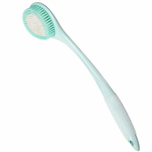 BEDELITE Back Bath Brush Long Handle for Shower - Soft Shower Brush for Men & Women,Back Brush Scrubber(16.4" Long), Skin Exfoliator for Bath Scrubber Body Brush(Blue)