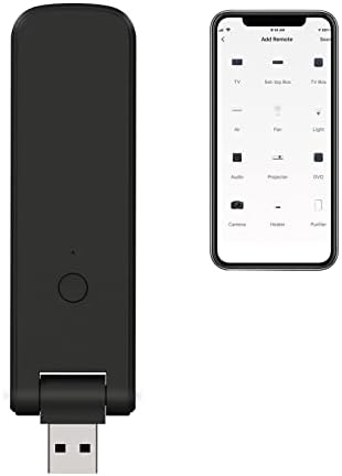 eMylo WiFi Smart IR RF Remote Controller, USB Smart IR RF Remote Control Compatible with Alexa and Google Assistant, IR Blaster for Air Conditioner, TV, Blind, RF Switch, Garage Door