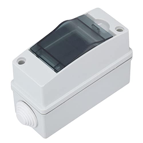 8 Way Distribution Protection Box, IP65 2 DIN Rail Waterproof Transparent Cover Distribution Junction Case for Indoor Outdoor Wall Circuit Breaker - Image 8