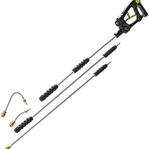 Sun Joe SPX-SRL9 Universal Sky Lance Extension Spray Wand for Most Gas and Electric Pressure Washers Rated up to 4000-PSI Max, w/ 4-Piece Accessory Kit, 9-Foot